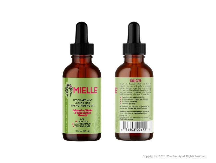 MIELLE Rosemary Mint Scalp & Hair Strengthening Oil
