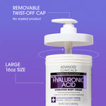 ADVANCED CLINICALS Hyaluronic Acid Hydrating Body Cream